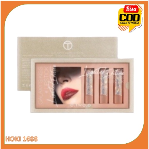 O Two O 3pcs Set Lipstick Matte Anti Air Tahan Lama HK LE 002