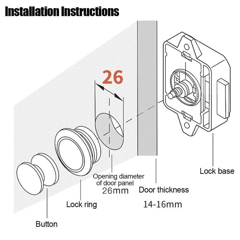 POPULAR Rv Push Lock Laci Kait Lemari Perahu Kemping Mobil