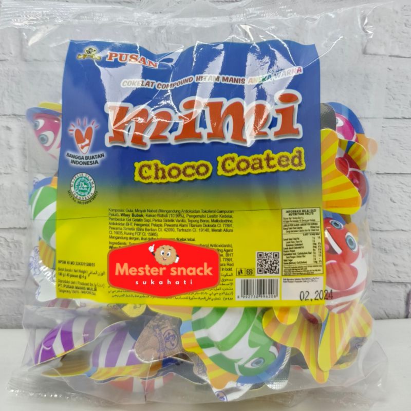 

Pusan Mimi Choco Coated bentuk IKAN