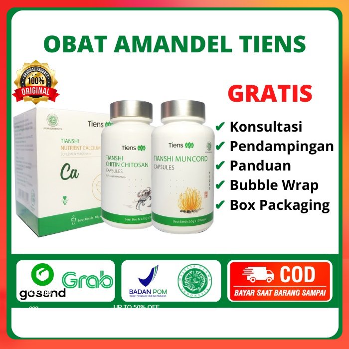 PAKET PRODUK TIENS UNTUK OBAT AMANDEL