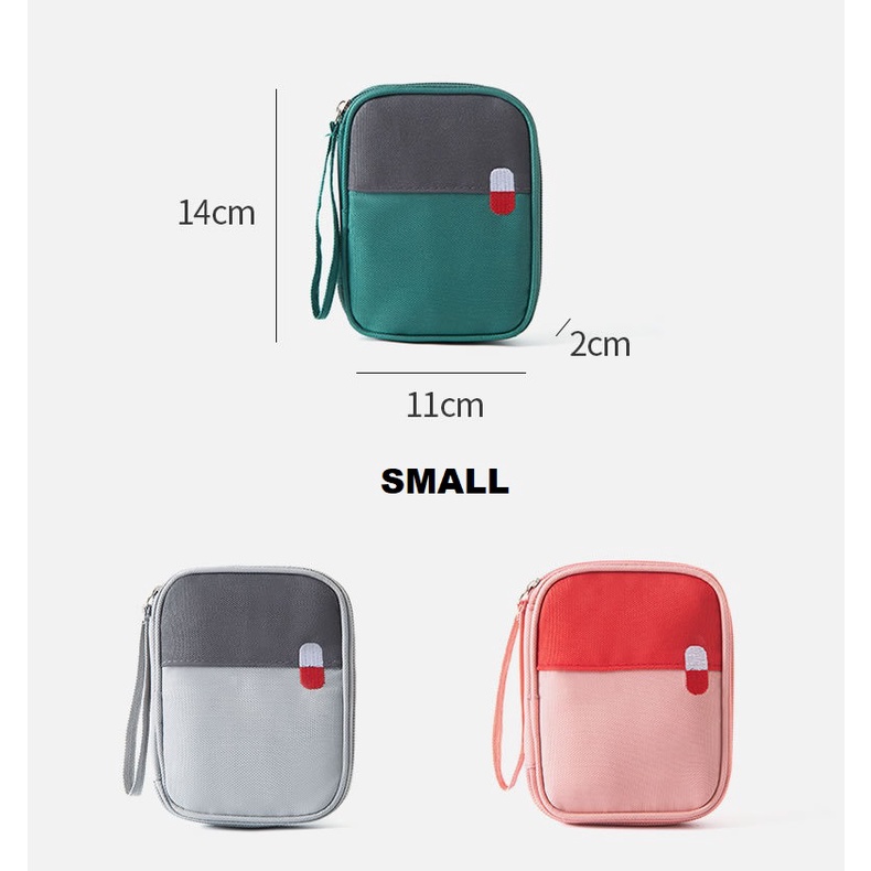 TRAVEL MEDICINE BAG GOODLUCK TAS OBAT ANTI AIR WATERPROOF TAS P3K AID BAG BAHAN OXFORD YB-847