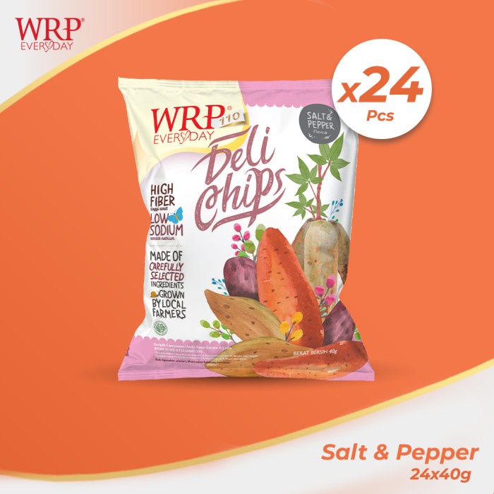 

[BISA COD] WRP Delichips Salt & Pepper (24pcs)