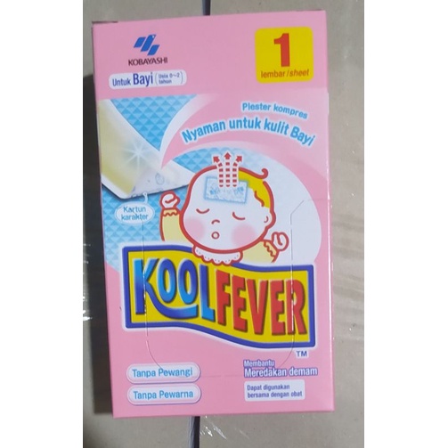 kool fever box/kompres merendakan demam/plaster kompres/kool fever bayi/kool fever baby/kool fever