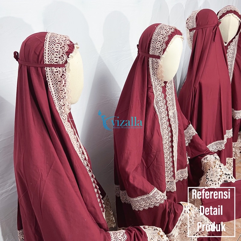 [CUCI GUDANG] Mukena Arsilla/ Mukena Renda Susun/ Mukena Dewasa/ Grosir Mukena