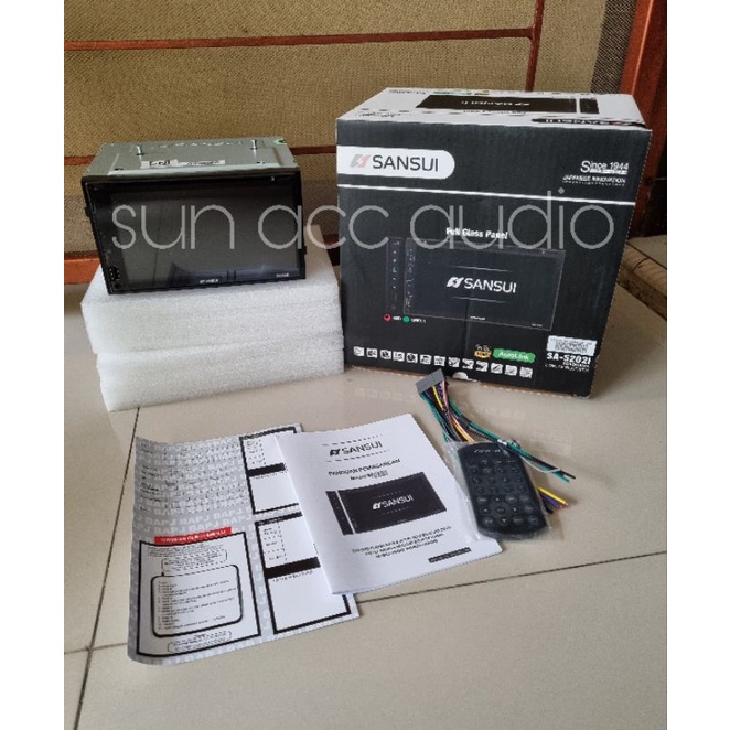 head unit mobil universal / doubledin SANSUI SA-5202i DVD/ type tombol acak/rendom