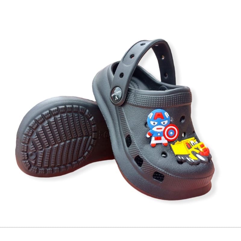 Sendal Anak Karet Motif kapten amrika