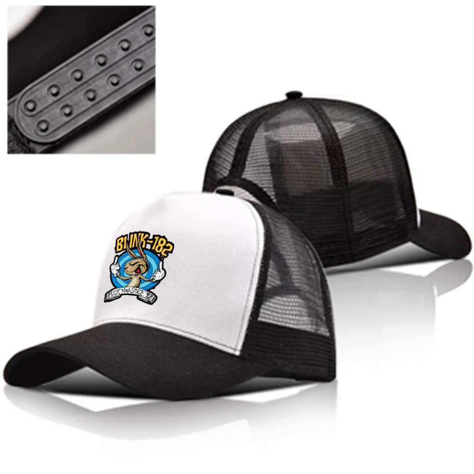 Topi Band Hitam Putih Jaring Bisa COD/Bayar Di tempat