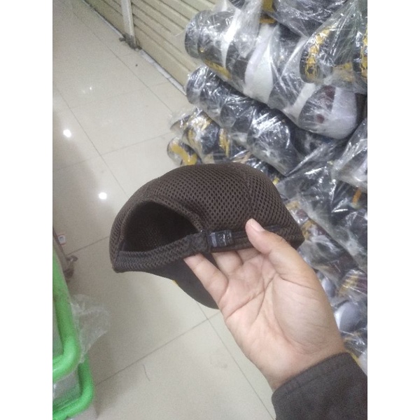 Topi Jaring Coklat Pati Polri Bintang 3