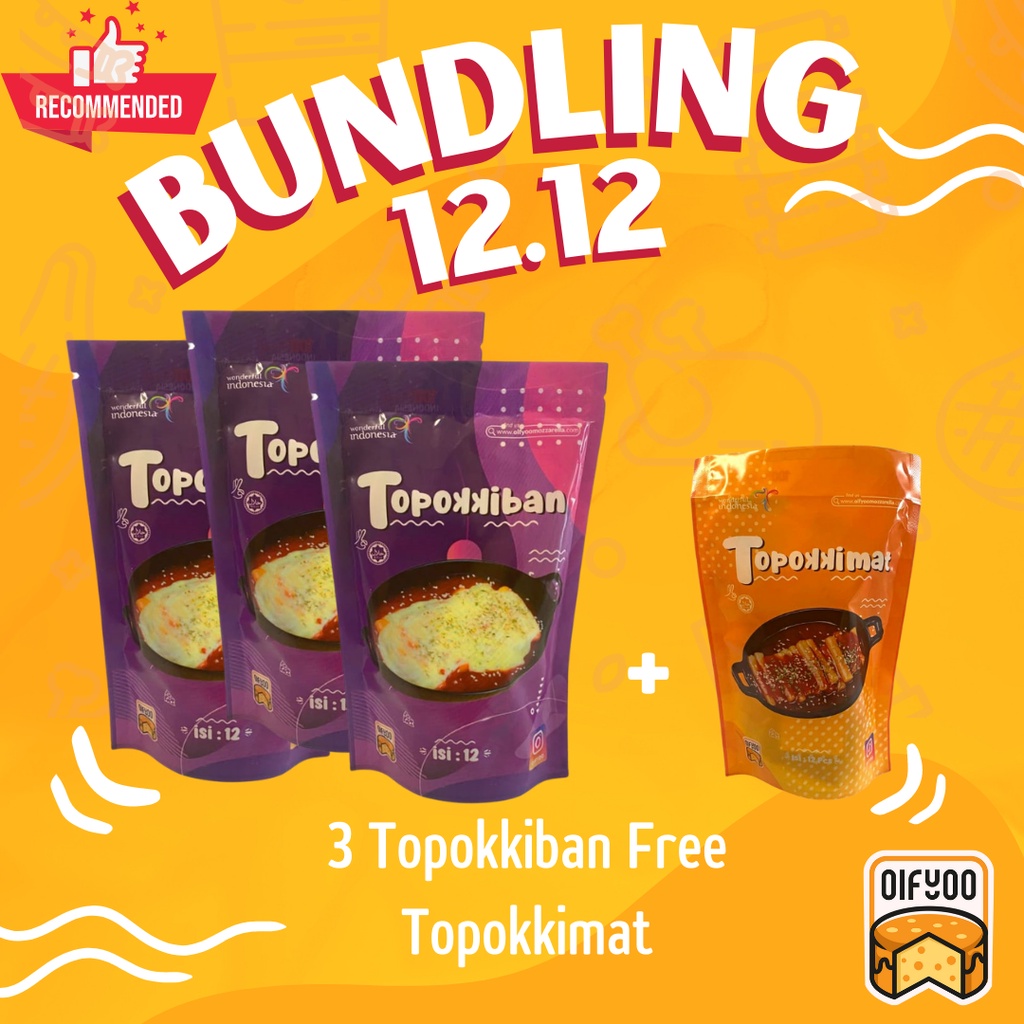 BUNDLING 12.12 (3 Topokkiban free topokkimat)