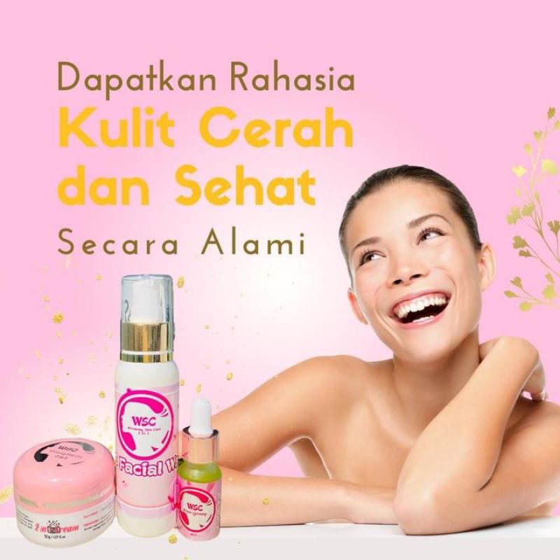 Paket pencerah wajah WSC 2in 1 ORI
