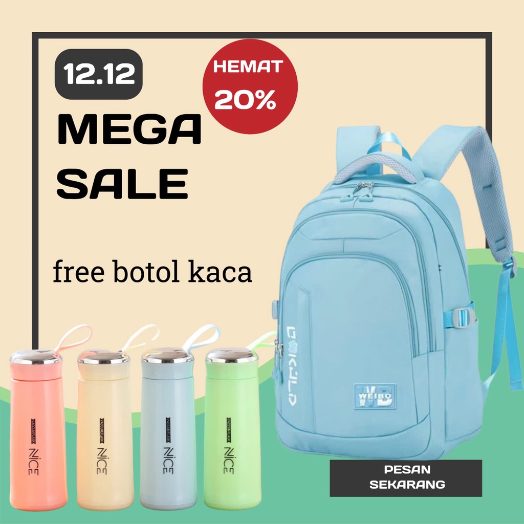 [PROMO] Ransel Laptop/ Ransel Kuliah Cartelo Import Murah Meriah Unisex model 8006