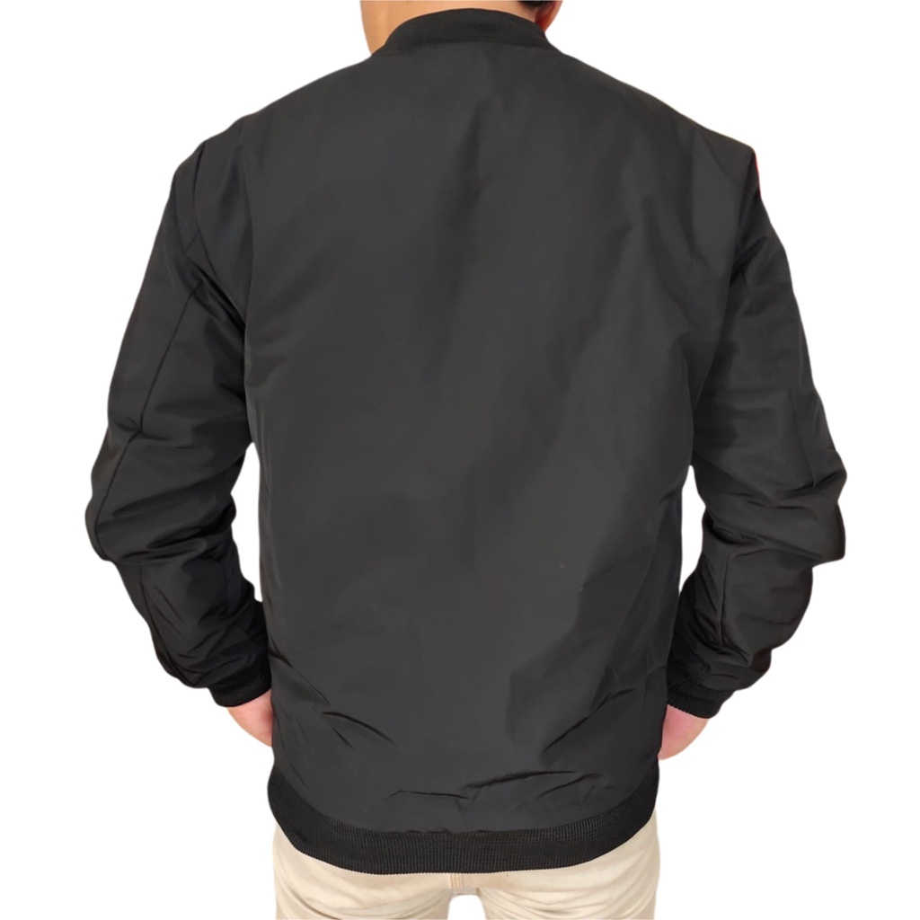 JAKET BOMBER PRIA WITH ZIPPER WATERPROOF