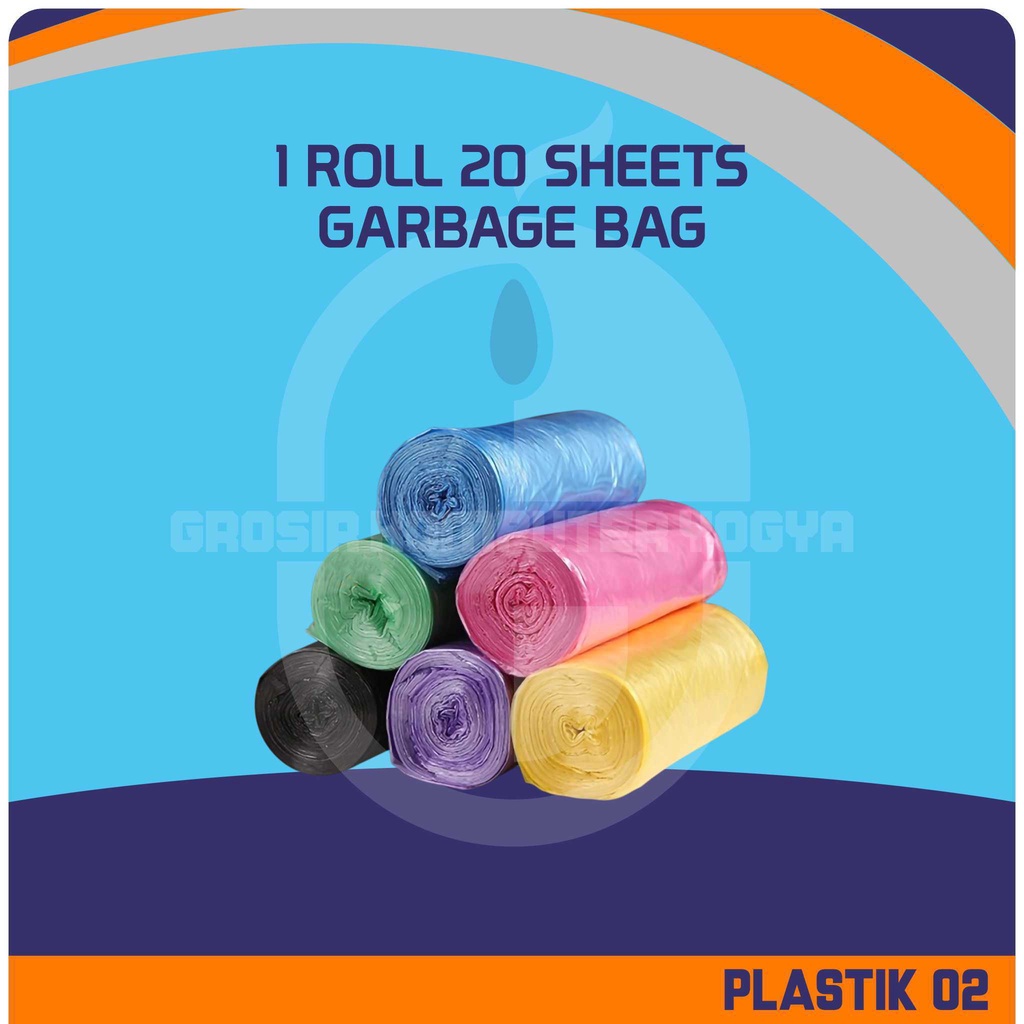 Jual 1 Roll 20 Sheets Plastic Bag Kantong Plastik Sampah Shopee Indonesia