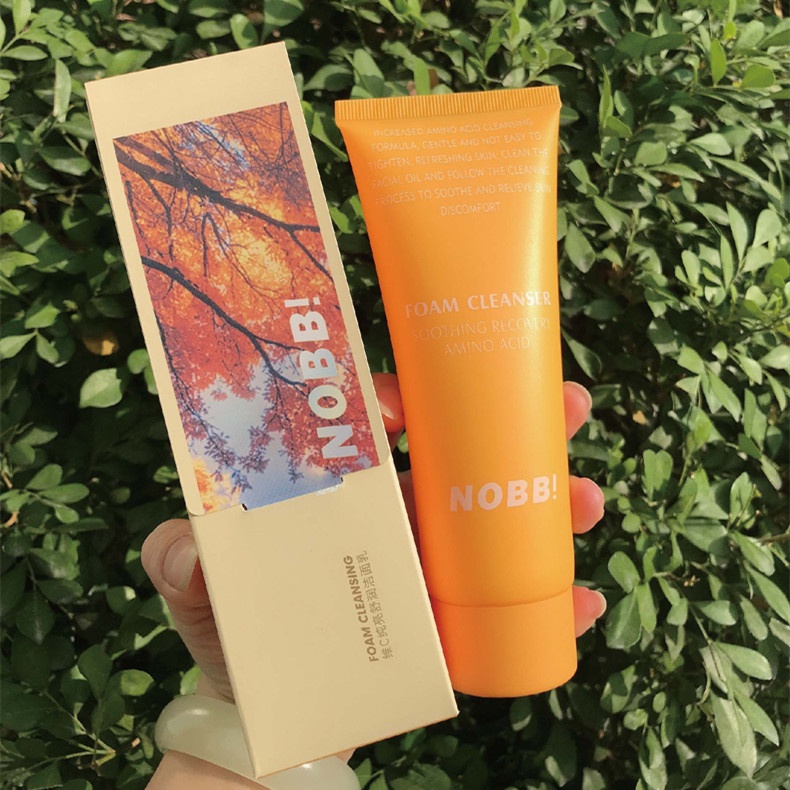 [BPOM][100%ORI&amp;READY]NOBB！Vitamin C Foaming Brightening Moisturizing Facial Cleanser-Pembersih Wajah 100g N0101