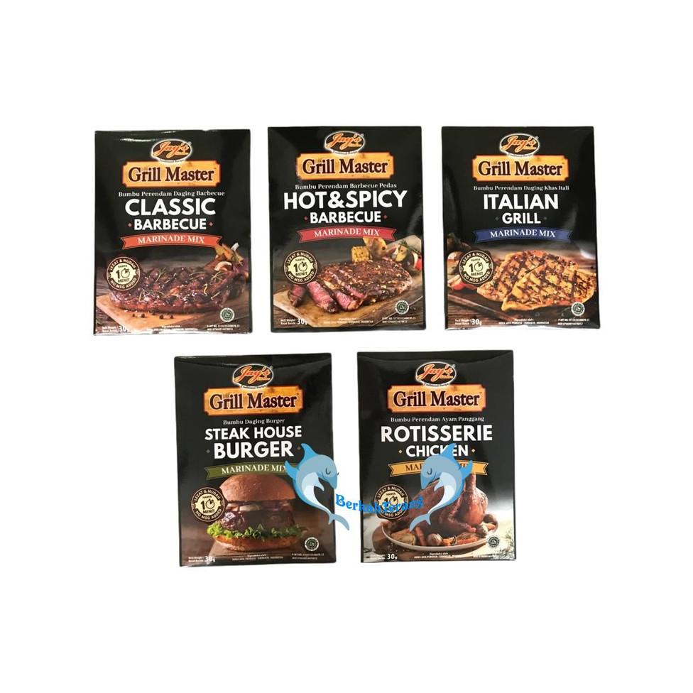 

[KODE ZGGVQ] Jay's / Jays Grill Master marinade mix / rotisserie chicken / Classic Barbecue/ hot spicy barbeque bbq / classic bbq / italian grill / steak burger