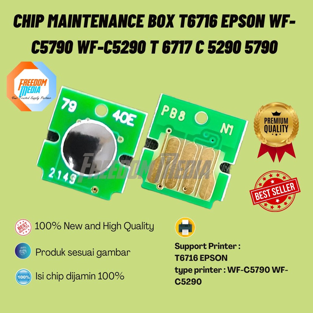 CHIP MAINTENANCE BOX T6716 EPSON WF-C5790 WF-C5290 T 6717 C 5290 5790