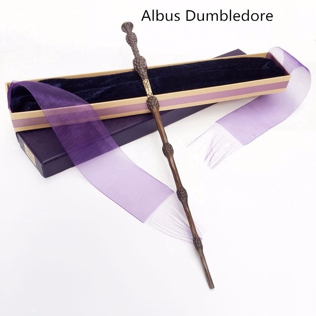 Harry Potter Hermione Wands Colsplay Albus Dumbledore Magical Wand Elegant Ribbon Varinhas for Kids