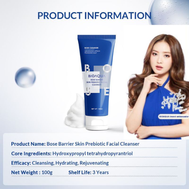 BIOAQUA Bose Barrier Skin Prebiotic Facial Cleanser