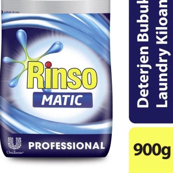 TREN MASA KINI Rinso Matic Powder 900 gram /Rinso bubuk / Detergent Bubuk