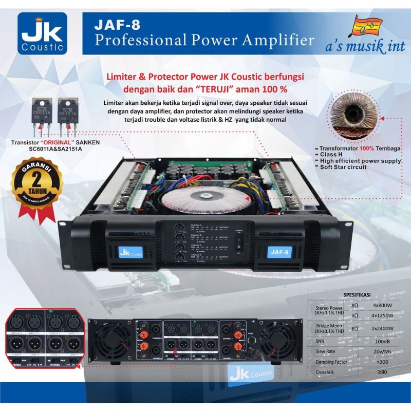 POWER JK COUSTIC JAF-8