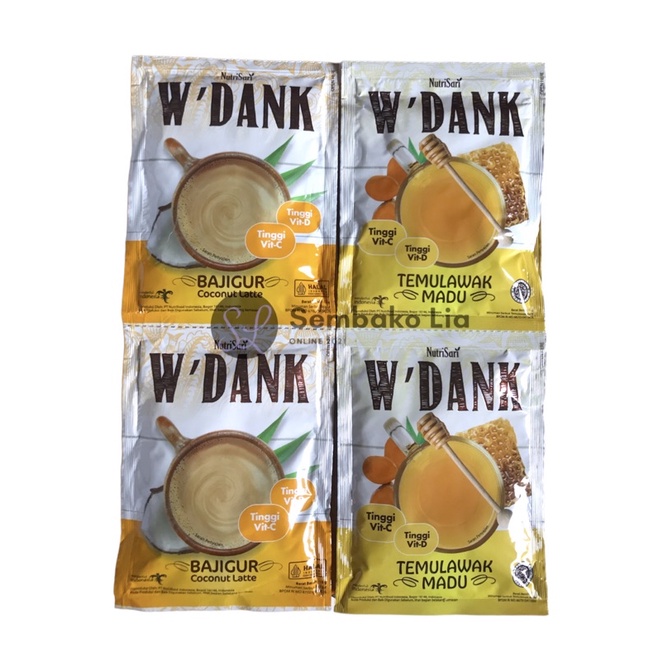 W'Dank Temulawak Madu 10 Sachet / Tinggi Vitamin C dan Vitamin D