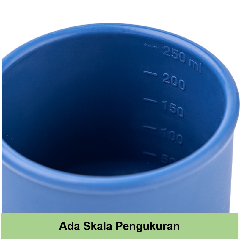 LIGERA 250ml Silicone Baby Food Container / Ada Skala Takaran / Lunch Storage Box Wadah Makan MPASI