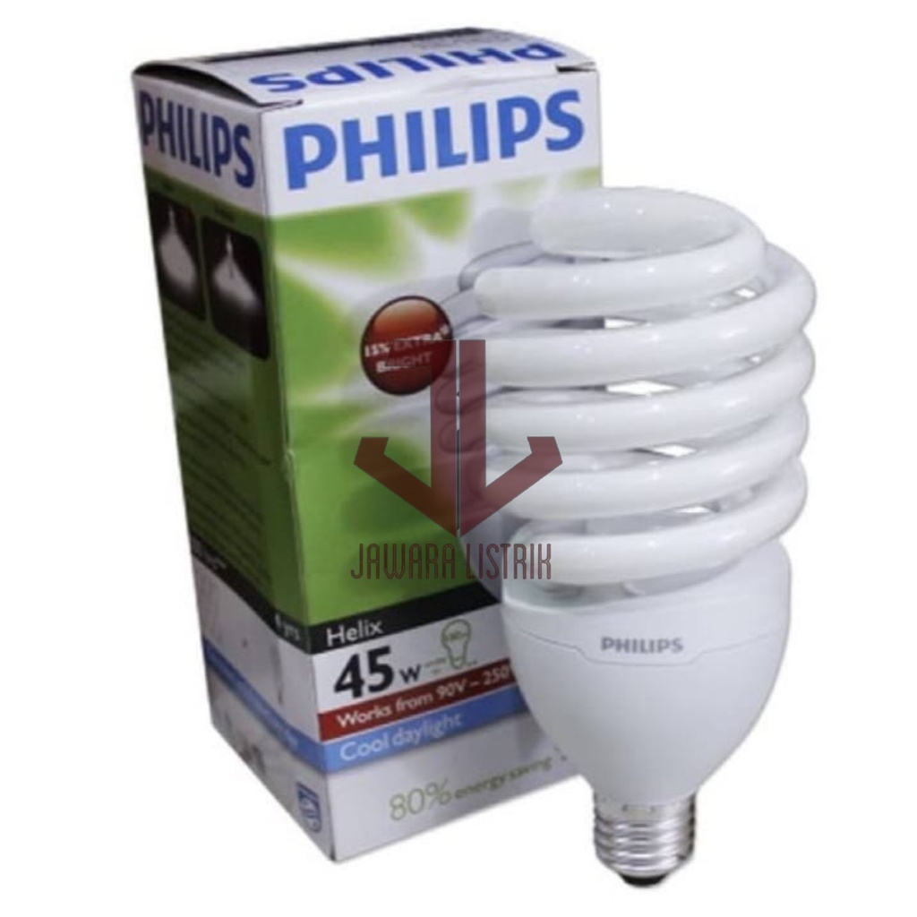 PHILIPS LAMPU HELIX SPIRAL 45 WATT