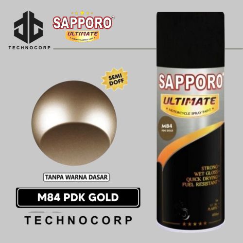 Cat Semprot SAPPORO ULTIMATE M84 PDK GOLD / VELG SEMI CHROME