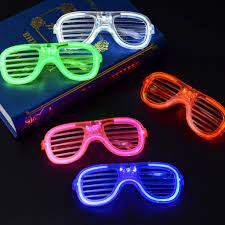 BEAUTY! !! Luminous Party Colourful !! Kaca mata tik tok Lampu Lamp Accesories Foto Selfie LED  Nyala / Kacamata Warna Party Glasses Viral LED Nyala Malam Colorful Eyeglass Beauty Presbiopi Malam, Diopter Laku Laris Aneh Tapi Bagus Pesta Kado Unik Fashion