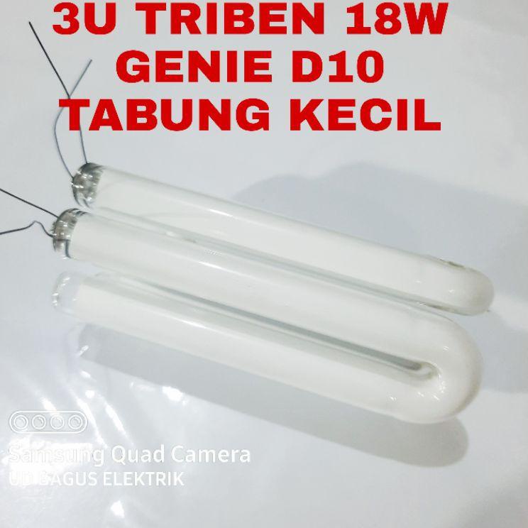 ビ KACA LAMPU 3U TRIBEN 18W GENIE DIAMETER 10MM GENIE TABUNG KECIL る