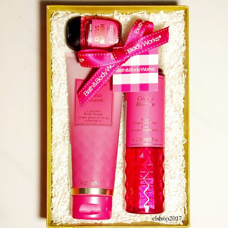 BBW CACTUS BLOSSOM GIFT SET PAKET BATH &amp; BODY WORKS