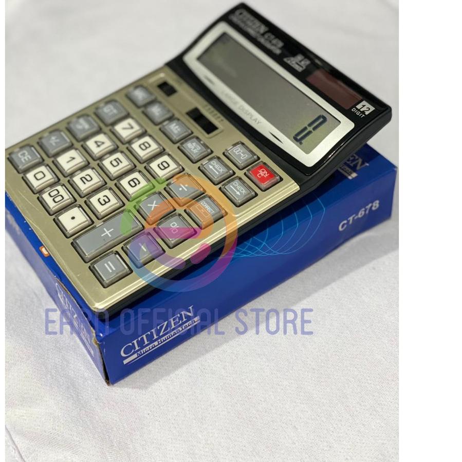 

Berkualitas! Kalkulator Citizen CT 678 CT-718 Kalkulator dagang 12 Digit オ