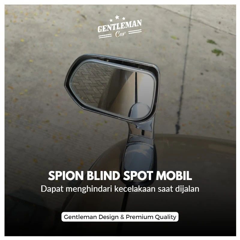 Spion Kap Mesin Model Chrome | Spion Tambahan Blind Spot Mobil