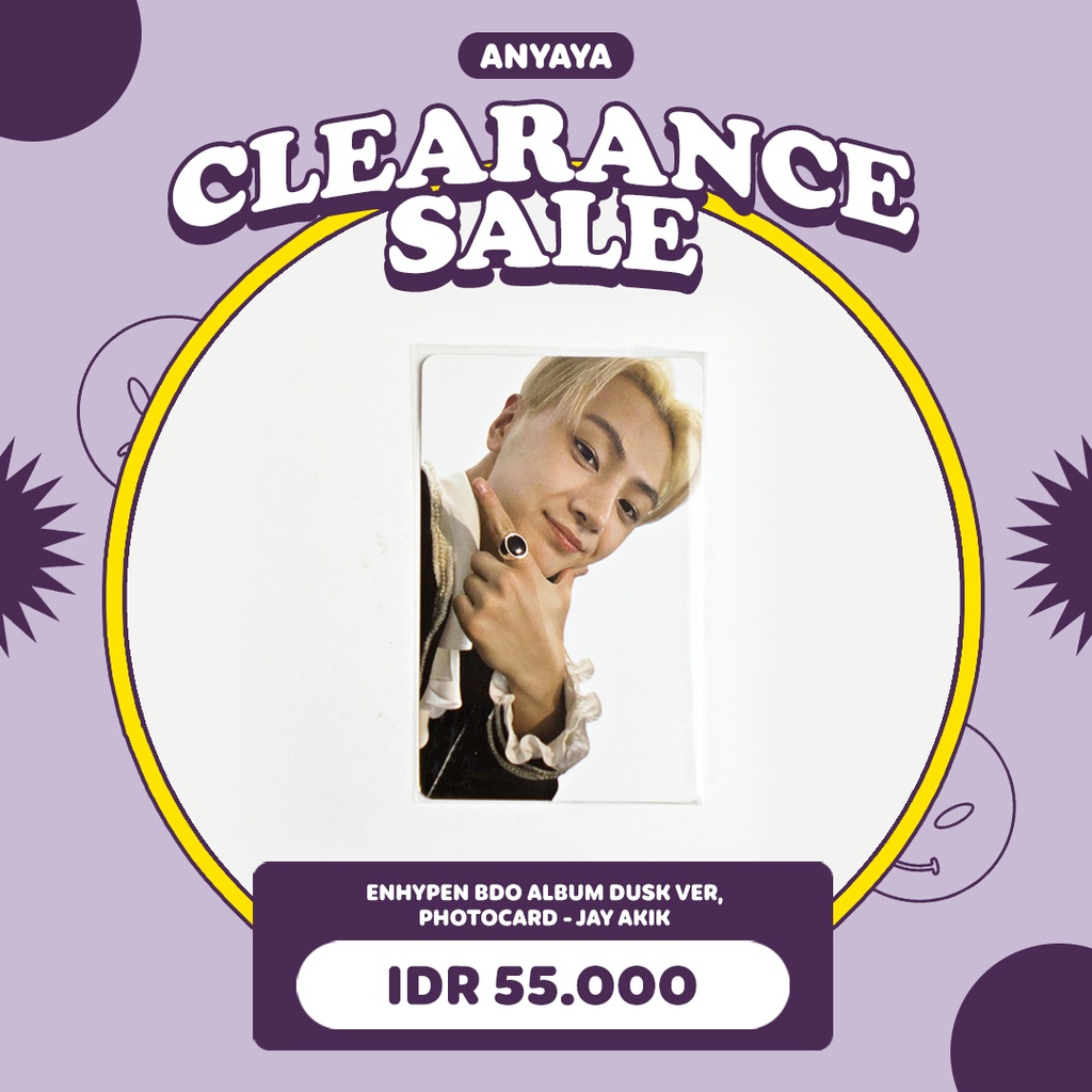 [READY STOCK] ENHYPEN BORDER DAY ONE PHOTOCARD ALBUM DUSK VER. JAY AKIK