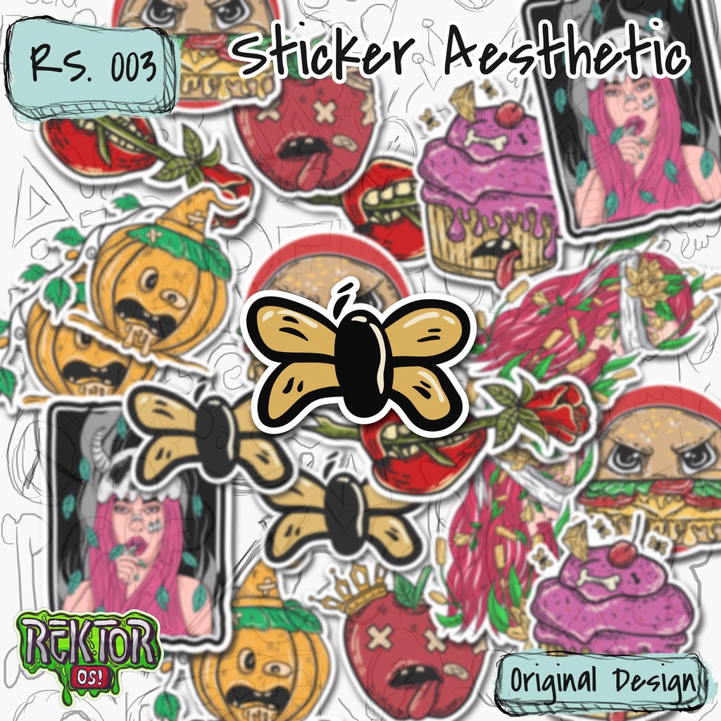 

Stiker Aesthetic Anti Air / Stiker Laptop / Stiker Hp / Stiker Helm RS. 003