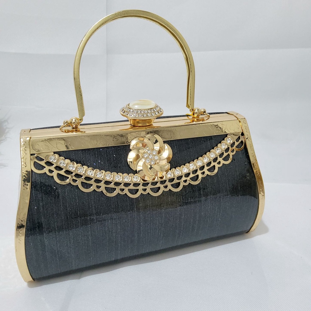 Tas Pesta Farnell  Wanita Clutch Kondangan Impor 2809 (gagang bisa lepas)