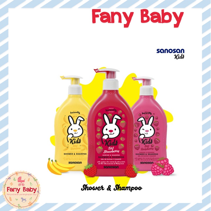 SANOSAN KIDS SHOWER &amp; SHAMPOO 400ML