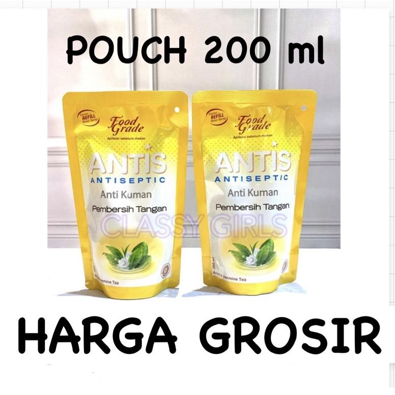 1.1 HARGA GROSIR ANTIS REFILL 200ML  FOOD GRADE / ANTIS JASMINE TEA REFILL PEMBERSIH TANGAN 200ML - 