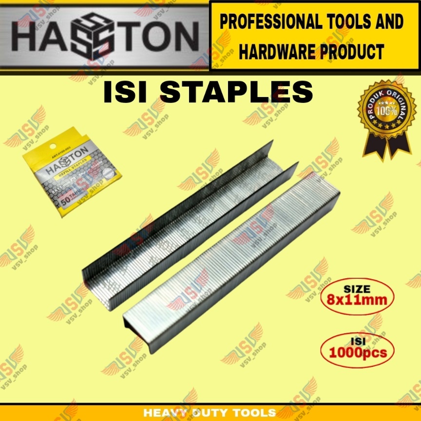 Hasston Isi staples tembak 8MM Isi gun tacker Isi staples jok 8mm