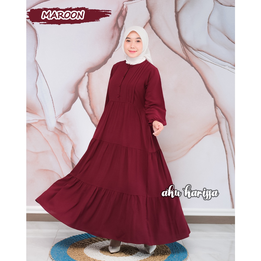 Hawa Dress Aku Karissa - Gamis Crinkle Terbaru