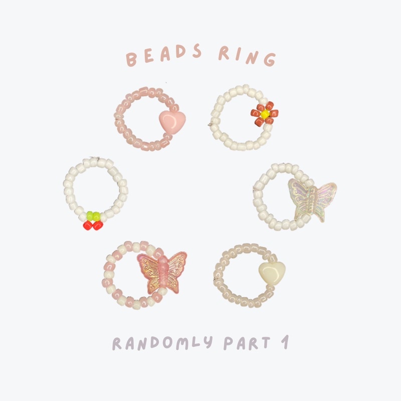 beads ring | randomly part 1 | cincin manik | cincin korea | cincin custom