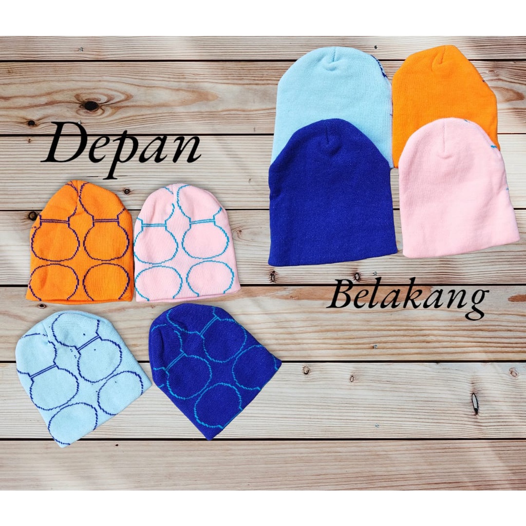 Topi Kupluk Bayi Bulat Rajut BOBOKO bahan halus premium 0-12bulan