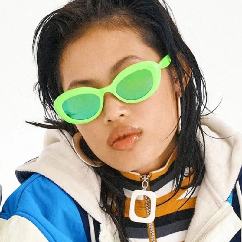 Kacamata Oval Vintage Wanita Pria Frame Kecil Aksesoris