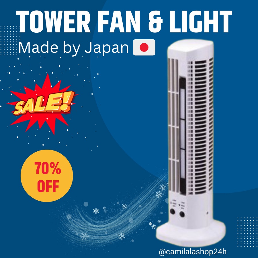 JAPAN MINI FAN PRO KIPAS ANGIN USB PORTABLE Tower Fan Pro Portable Kipas Angin Lantai Lampu