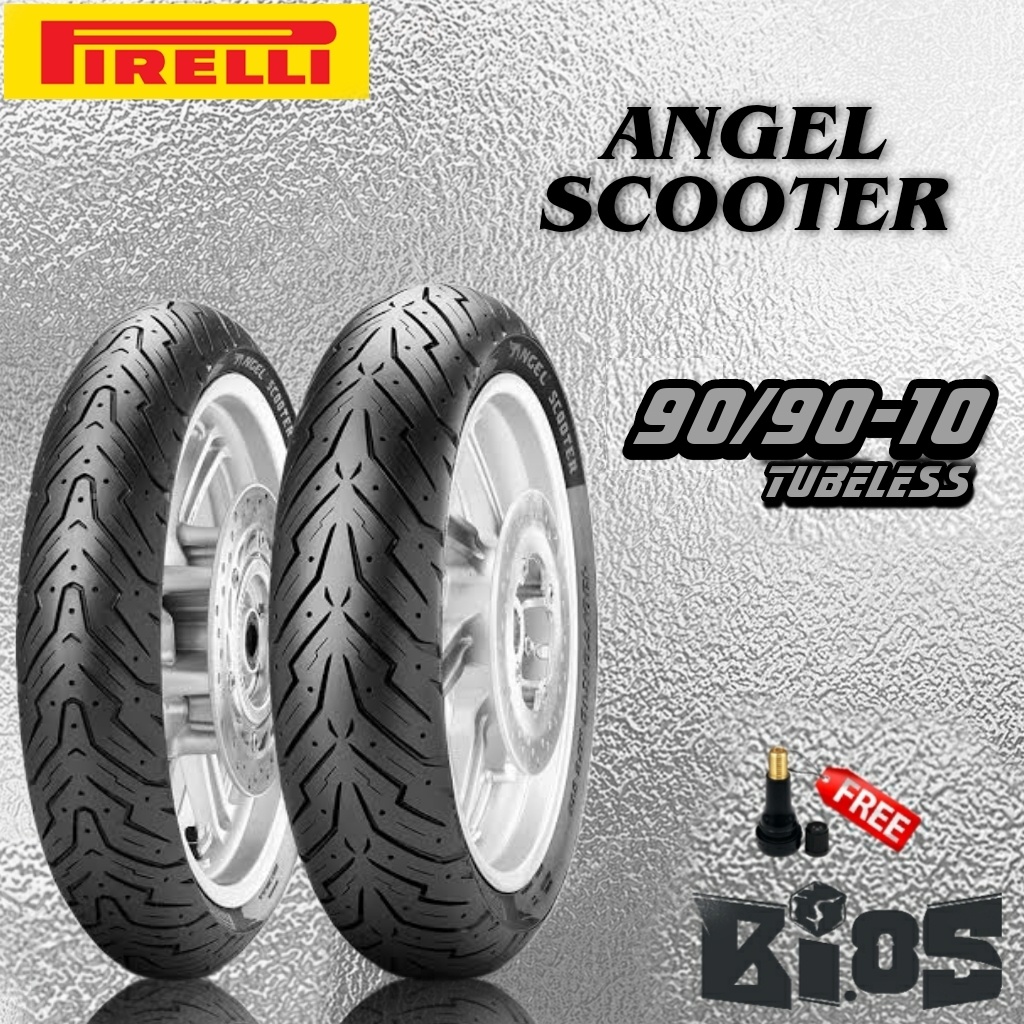 BAN PIRELLI ANGEL SCOOTER TUBELESS RING 10 11 12 UKURAN 3.00-10 | 3.50-10 | 90/90-10 | 100/90-10 | 120/70-10 | 110/70-11 | 120/70-11 | 110/70-12 | 120/70-12 | 130/70-12 BAN RACING MOTOR SCOOPY DONAT FREEGO VESPA MATIC SPRINT PRIMAVERA LX S 2V 3V IGET