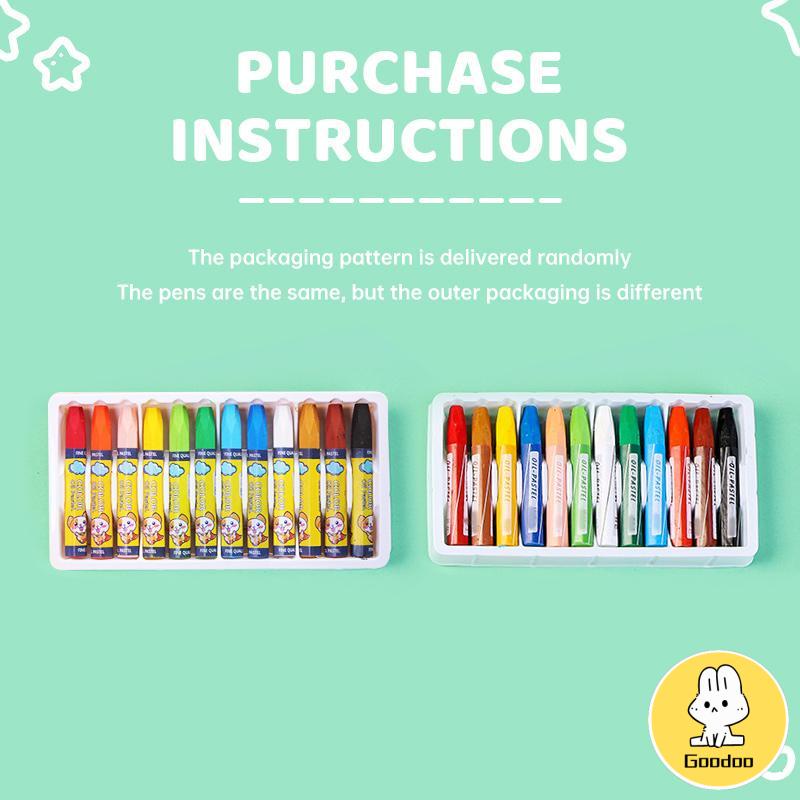 12-36 pastel minyak warna krayon anak-anak yang bisa dicuci alat menggambar -Doo