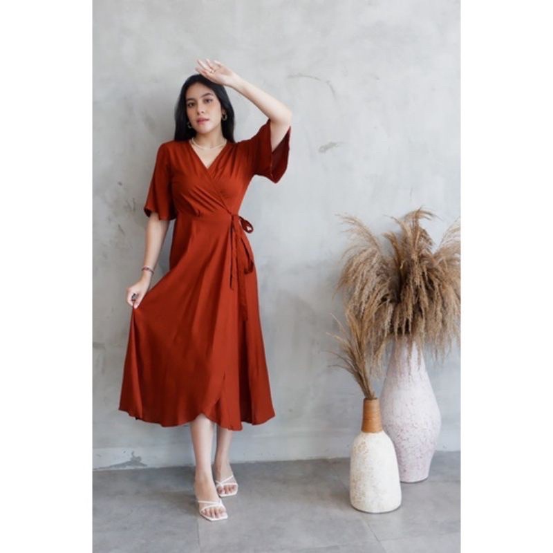 Dress Jumbo Wanita / Dress panjang wanita / Dress korean style / Dress Sabrina