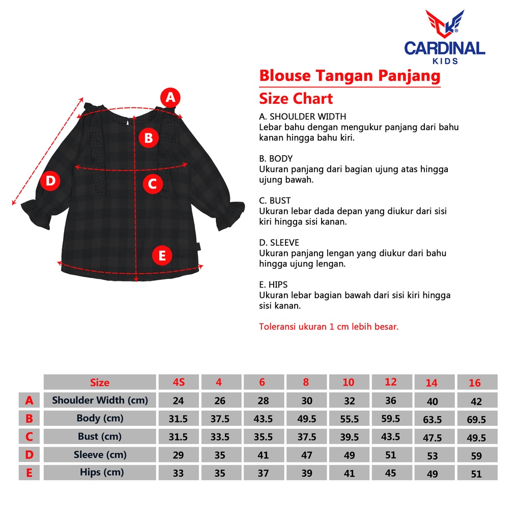 Blouse Cardinal Kids R0049DW11G