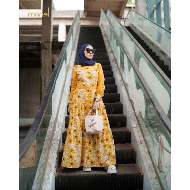 Monel - Dress / Gamis / Dress Wanita  - NUNA