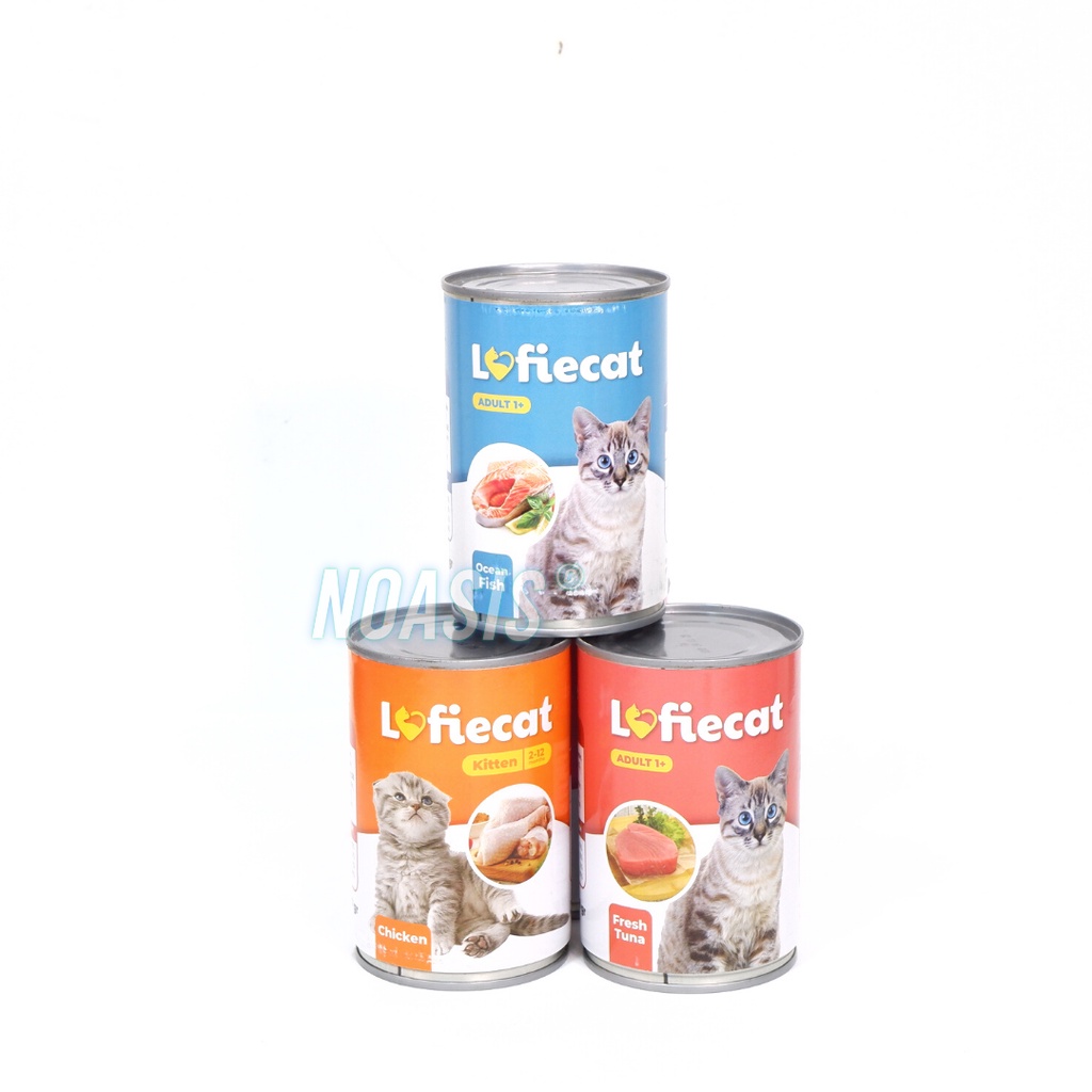 Lofie Cat Makanan Kaleng Basah Kucing Kitten Adult Wetfood 400gr 400 gr